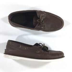Sperry Gold Cup A/O 2-Eye Boat Shoes Mens Size 10.5 Brown Soft Leather STS24261